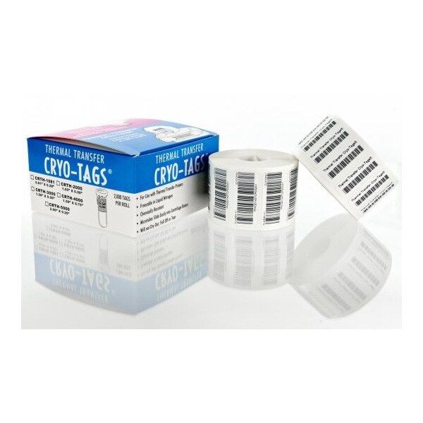 Diversified Biotech Cryo-Tags, Thermal, 0.94x0.50", 2000/pk, 2000PK 249431 - main